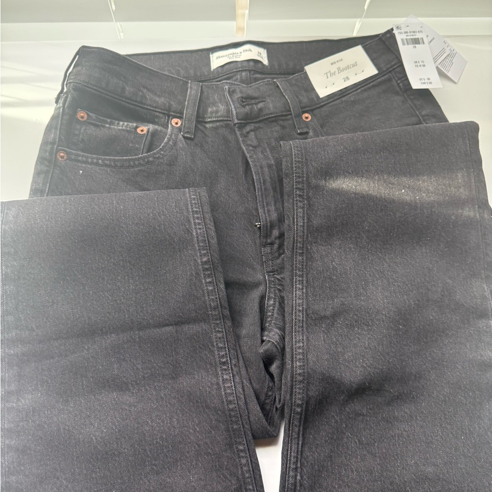 Abercrombie & Fitch Black Bootcut Jeans
